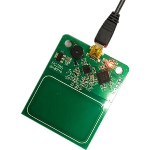 USB dual protocol 14443a RF module ISO 15693 card reading module clrc663 chip RFID card reader IC card door ban M1 card