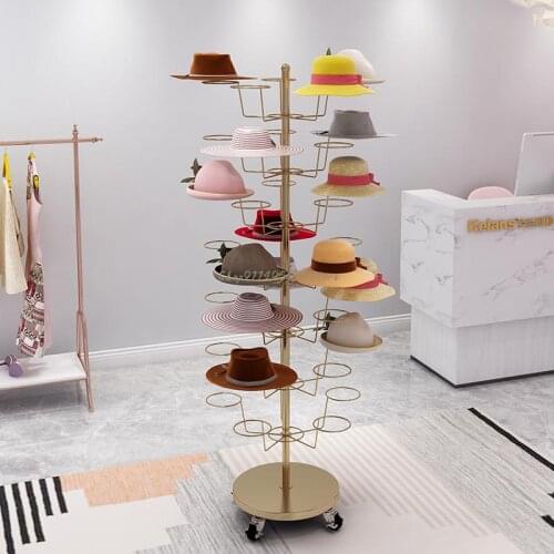 Hat Display Rack Womens Childrens Mother And Baby Storage Cap Hanging Hat Rack Multi-layer Floor Coat Rack