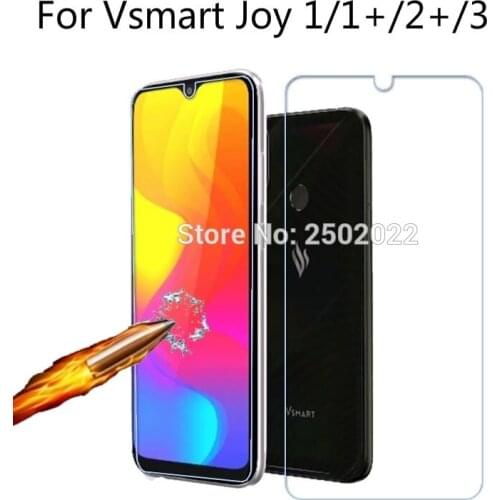2 Pieces Tempered Glass for Vsmart Joy 3 1 2 Plus 1+ 2+ Phone Screen Protector 9H for Vsmart Joy3 Joy2+ Protective Film Glass 9h