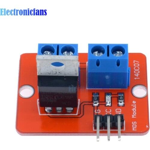 0-24V Top Mosfet Button IRF520 MOS Driver Module For Arduino MCU ARM Raspberry Pi 3.3v-5V IRF520 Power MOS PWM Dimming LED