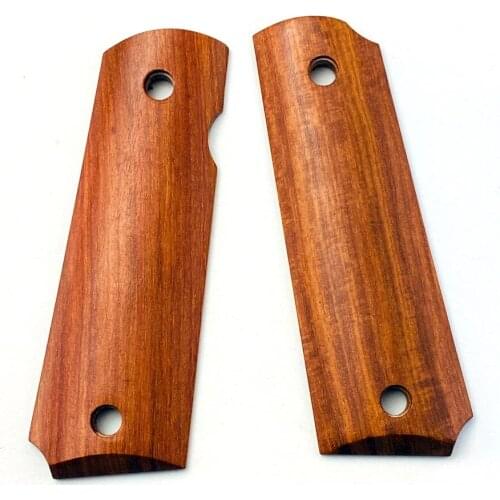 1 Pair Natural CocoBolo Wood Non-slip Patches DIY Metarial Handle Scales for 1911 Grips Models