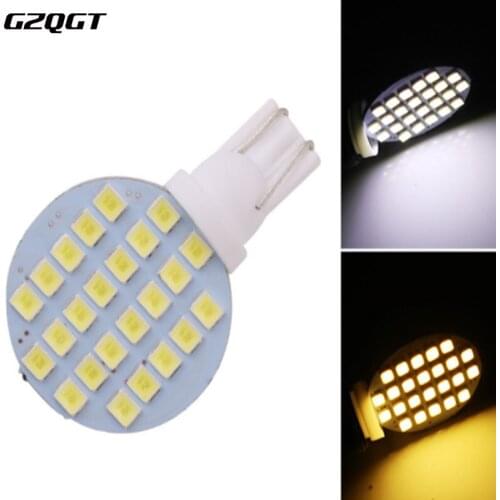 10x T10 W5W 168 194 501 24SMD 1210 Auto Car interior Light Side Wedge Lights Readling Map Lamp Bulb Pure White DC 12V