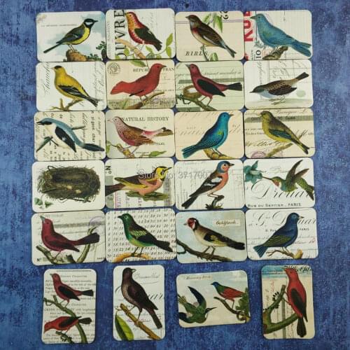 24 Pcs/1 set fridge magnets birds home deco tourism souvenir magnet for refrigerators magnet magnetic sticker paste Arts Crafts