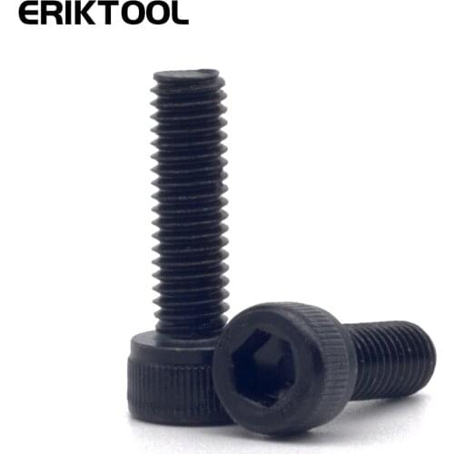 30pcs M3 15pcs M4 10pcs M5 5pcs M6 Alloy Steel Hexagon Hex Socket Head Cap Allen Bolt Carbon Screws Full Thread L=8-20mm