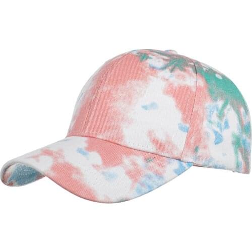 New Tie-dyed Cotton Washed Men Women Couples Baseball Cap Outdoor Adjustable Hats Snapbacks Man Caps Summer Visors Mesh Sunhat