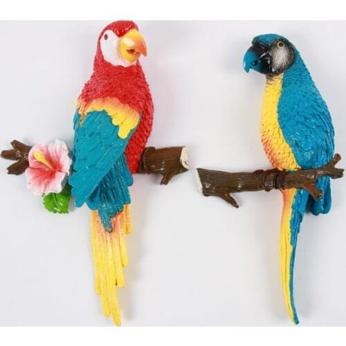 European resin hanging decoration creative home living room parrot bird crafts, garden design wedding decoration resin crafts