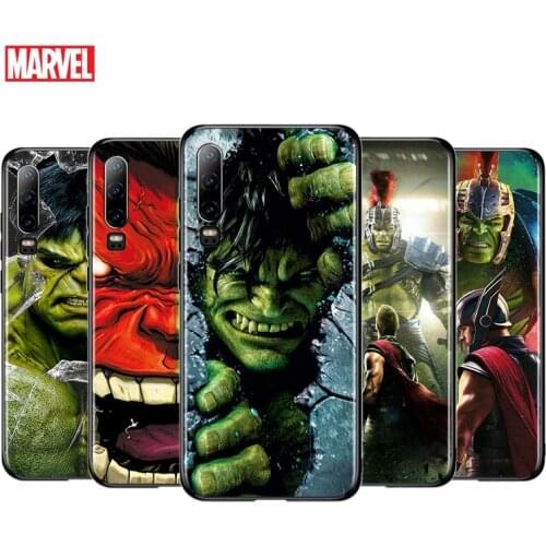 Marvel Hulk For Huawei P40 P30 P20 P10 P9 P8 Lite E mini Pro Plus 5G 2017 2019 Silicone Black Phone Case