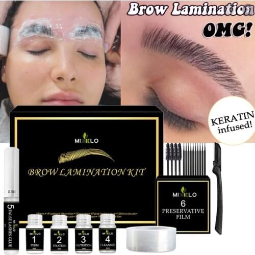 1PC Brow Eyelash Lamination Kit Safe Brow Lift Eyebrow Lifting 3D Effect Protable Travel Kit Professional Beauty Salon Home Use