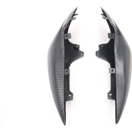 Compression Carbon Fiber Paint Side Upper Tail Seat Cover Rear Fairing For Kawasaki Z750 Z 750 2007 2008 2009 2010 2011 2012