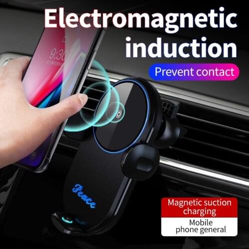 Magnetic wireless charger 10W fast charging smart car phone holder for Samsung S10 Note 9 10 iphone 8 8Plus 12/12Pro 11 X XR XS