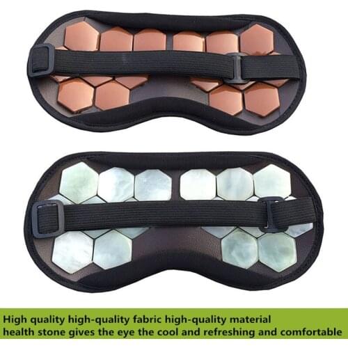 40PCS Ms tomalin germanium stone massage goggles electric magnetic therapy health massage patch shading sleep an eye mask