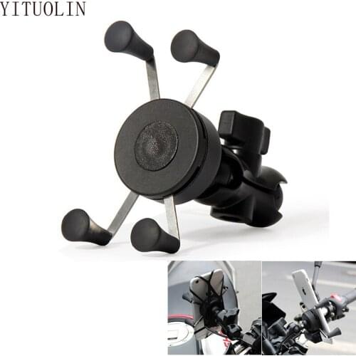 Motorcycle Phone Holder with Charger For SUZUKI SV650 BURGMAN 125 K6 GSXR 1000 K7 DRZ 400 SM SV 650S HAYABUSA GLADIUS 650 SJ410