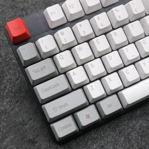 PBT Color Matching 108 Key Cap Keycaps for Mechanical Keyboard 108 Keys English Replacement Button Set for PC Gamer Keyboard