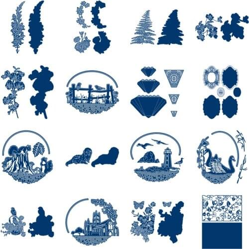 Sentimental Blossom Maple New Cutting Dies & Stamps Scrapbook Dariy Decoration Stencil Embossing Template Diy Greeting Card