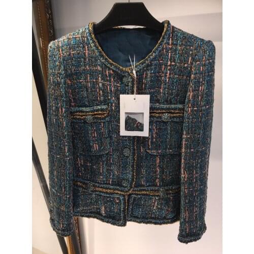 Autumn High 2021 Quality Women Tweed Jacket Ladies Fashion New Coat Overcoat Ddxgz2v 5.31