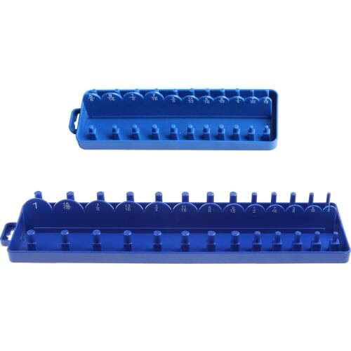 1/4" 3/8" Socket Sleeve Storage Bracket Holder Garage Collection Tool Metric Durable Plastic Home Tool Accessories Tray
