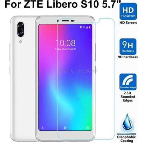 Clear Tempered Glass For ZTE Libero S10 Glass Screen Protector Film on ZTE Libero S10 Screen Protective Glass Cover Film 5.7inch