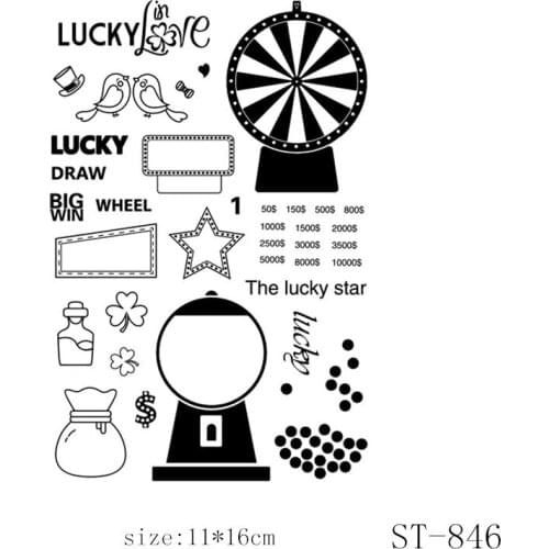 11x16cm Text Flowers Clear Stamps Transparent Seal Silicone Seal TPR Christmas Wedding Roller Stamps DIY Scrapbook Album Card