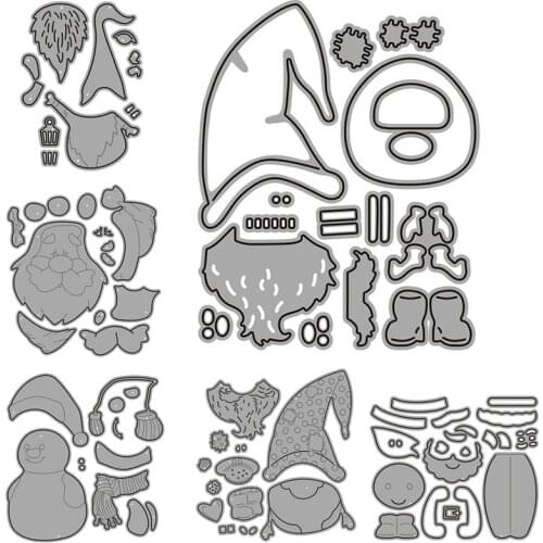 Christmas Snowman Santa Claus Cutting Dies Scrapbooking Scrapbooking Metal Christmas Dies Craft