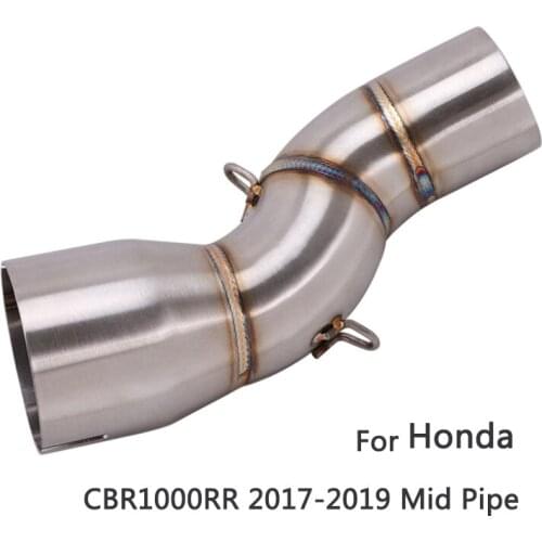 Mid Pipe for Honda CBR1000RR 2017-2019 Motorcycle 51mm/61mm Exhaust Pipe Slip On Original Header Pipe Middle Converter Tips
