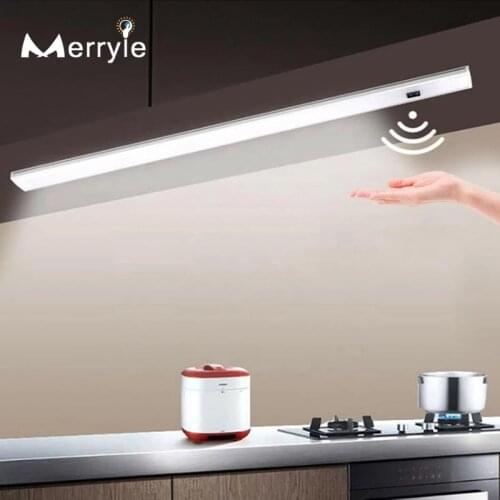 Modern Home Motion Sensor LED Cabinet Light Strips 1to4 Closet Wall Lamp High Brightness for Wardrobes Showcase Bedroom Kitchen