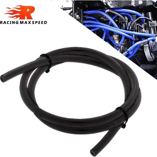 Universal 4mm Auto Motorcycle Vacuum Silicone Hose Racing Line Pipe Tube Gas Oil Hose Fuel Line Petrol Tube Pipe blue black