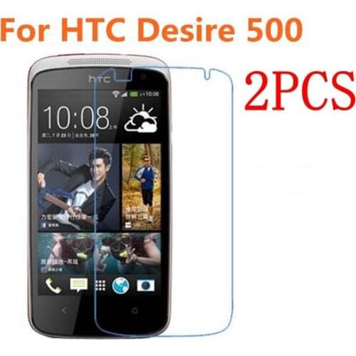 2PCS Tempered Glass For HTC desire 500 Screen Protector protective film For HTC desire 500 Glass