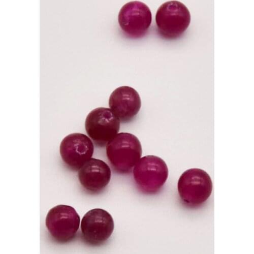 110 Pcs/Lot 3mm Natural Stone Purple Chalcedony Jades Beads Round Loose Spacer Beads For Making Jewelry Accessories JA0225