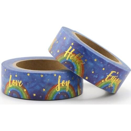 1X Foil leaves Washi Tape Colors Set Stationery Decorative Tape Scrapbooking Christmas washi tape Scrapbook Paper