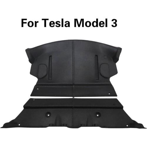 2X Car Rear Trunk Soundproof Cotton Mat for Tesla Model 3 Soundproof Deadening Protective Cover Sticker for Model3 Accessories