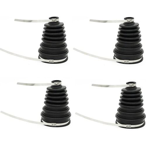 4Pcs Silicone Constant Speed Dust Cover Track Connector Inner Diameter 24mm CV Boot with Clamp Kit Universal Car AFor ccessories