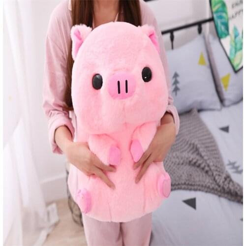 40cm Lovely Fat Round Pig Plush Toys Stuffed Cute Animals Dolls Baby Piggy Kids Appease Pillow for Girls Birthday Chrismas Gifts