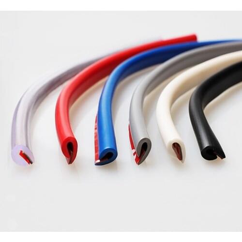 5M 2 Door Edge Scratch Guard Trim Protector Molding Strip Car Trim Truck Kit