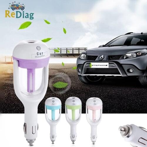 2020 Newest Mini 12V Car Steam Humidifier Air Purifier Aroma Diffuser Essential oil diffuser Car humidifier many Colors