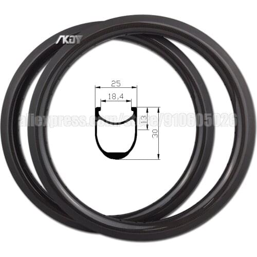 BMX 20 Inch Rims Carbon 30mm Depth 25mm Width V Brake Clincher Carbone Rim 406 14/16/18/20/21/24/28/32/36 Holes 20" Wheel