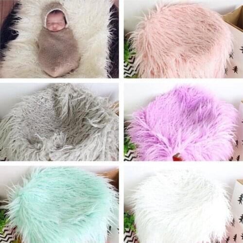 Hot Sale Newborn Photograph Props Cotton Wrap Stretchable Baby Wrap Blanket Newborn Photo Shoot for Infant Photography Solid