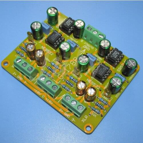 SSM2141 XLR to RCA output circuit board finished board excellent performance and low noise LG178B