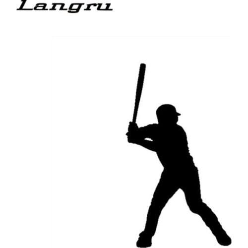 Langru Baseball Player Car Stickers Sports Car Body Decoration Decal Car Accessories Jdm