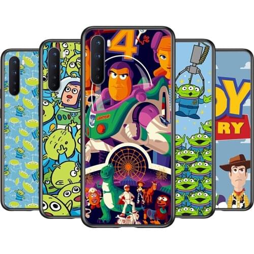 Soft TPU Toy Story Animation Shockproof Silicone Cover for OnePlus Nord N100 N10 8T 8 7T 7 6T 6 5T Pro Black Phone Case