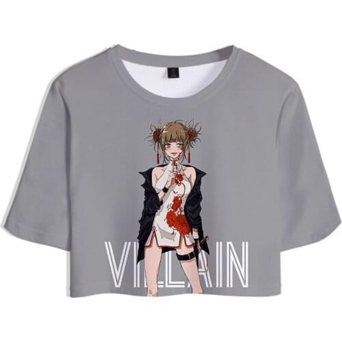 Newest My Hero Academia Anime Fashion Cartoons Printing Pattern Short Sleeve Sweatshirt Unisex Harajuku Vintage Casual Costumes