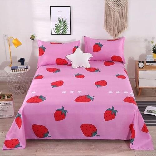 2021 New Product Summer Pink flat sheet Soft And Cool High quality Bed Cover Various Sizes For Bedroom/Sofe