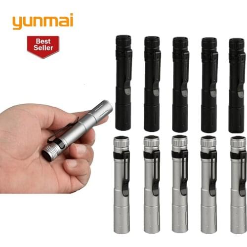 New 6pcs Portable Mini Penlight Xpe Led Flashlight Zoomable Torch Pocket Light Waterproof Lantern Night Fishing Light Wholesale
