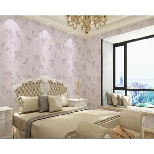 Beibehang papel de parede Simple 3D vertical stripes non-woven three-dimensional foam flocking background wallpaper hudas beaut