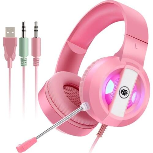 Professional Led Light Gamer Headset For Computer PS4 Gaming Headphones Bass Stereo PC Wired Headset With Mic For Phone Pc Gifts