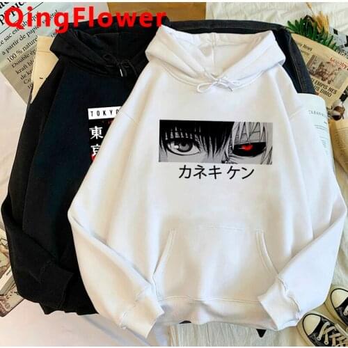 Tokyo Ghoul Japanese Anime Hoodie Men Kaneki Ken Eye Loose Cool Sweatshirt Streetwear Harajuku Winter Hip Hop Unisex Hoody Male