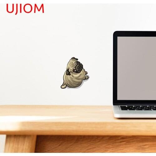 UJIOM Pug Dog Home Decoration Bedroom Living Room Decorations Wall Stickers Kitchen Bathroom Decorative Decals Decor Poster