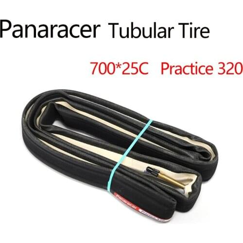 Bicycle Tire Panaracer Brand Tubular Tire700*25C Practice 320 Road Bike 42mm Presta Valve Removable Nozzle 90-130PSI Weight 320G