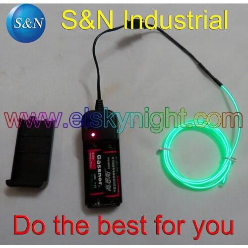Green el wire 1meter +EL inverter with led indicator free shipping