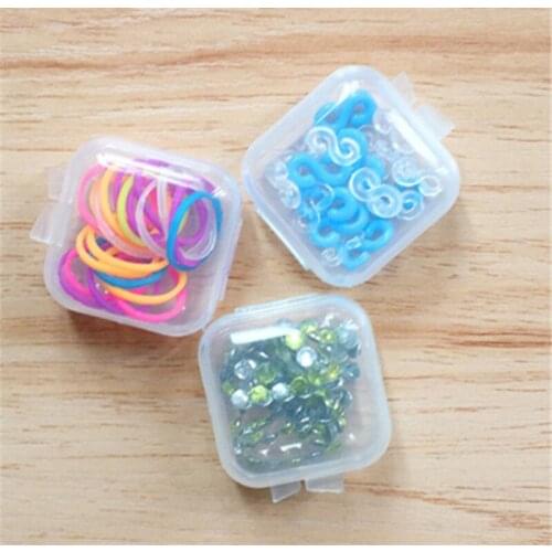 1/2pcs Plastic Box Storage Box Portable Jewelry Transparent Pharmacy Drug Classification Box Electronic Parts Screw Storage Box