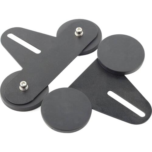 2pcs Sucker Holder Stability LED Lights Removable With Screws Car Roof NdFeB Magnetic Base Black Interior Decoration Protective